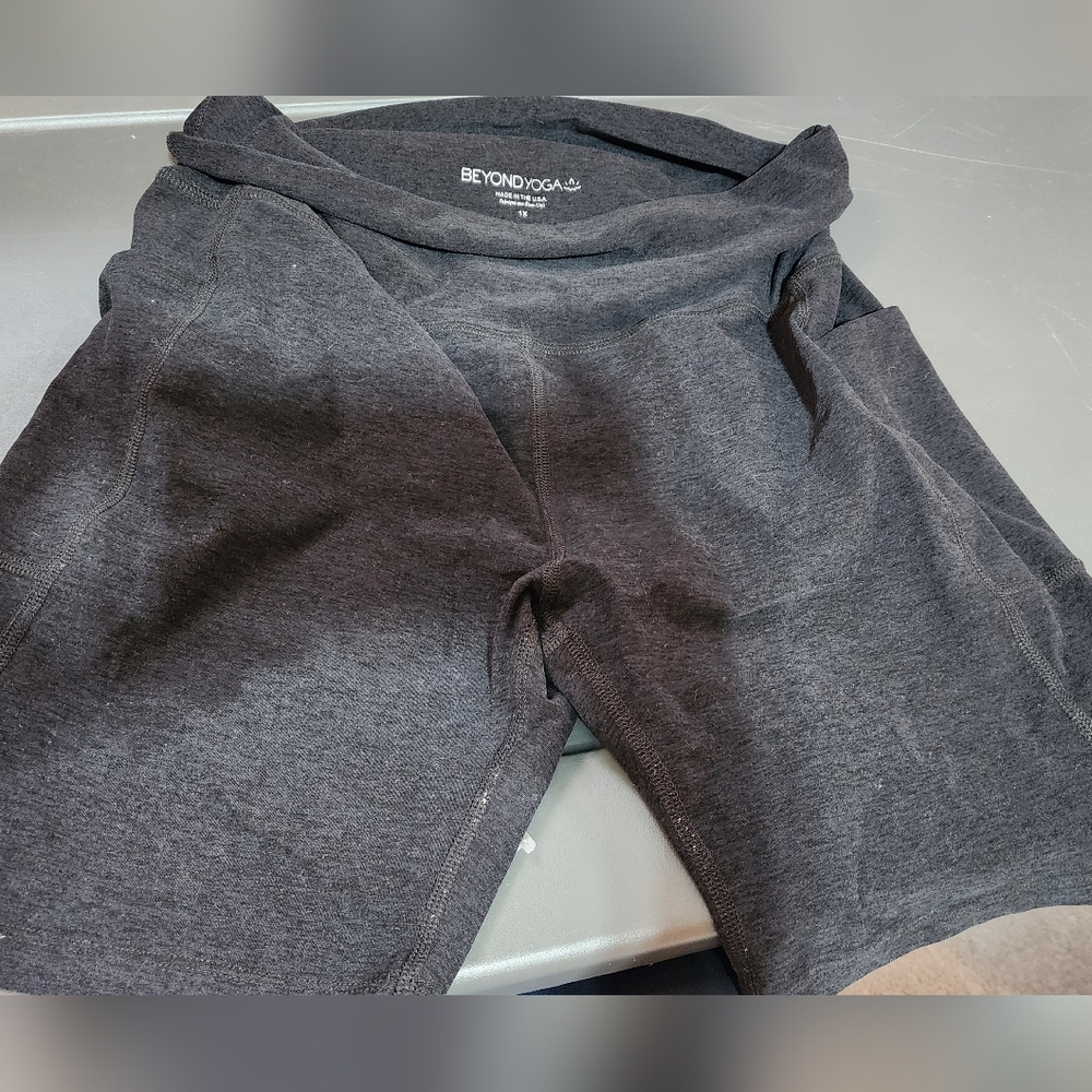 Beyond Yoga Women's Charcoal Bike Shorts